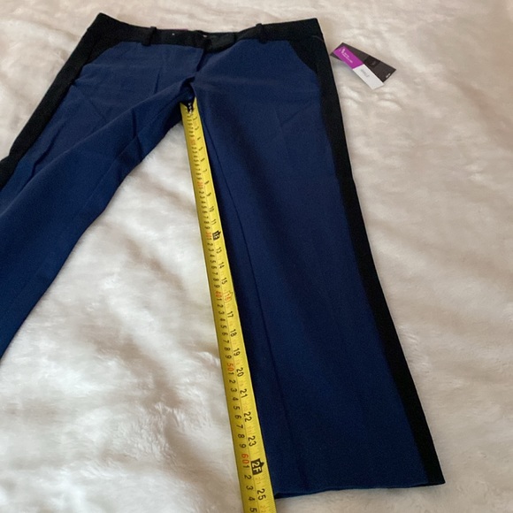 NWT MOSSIMO Mid-rise Fitted Hip & Thigh Ankle Crop Officer Blue Pants Size 10 - Picture 7 of 14